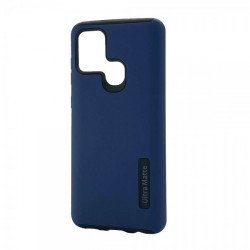Ultra Matte Armor Hybrid Case for Samsung Galaxy A21S (Navy Blue)
